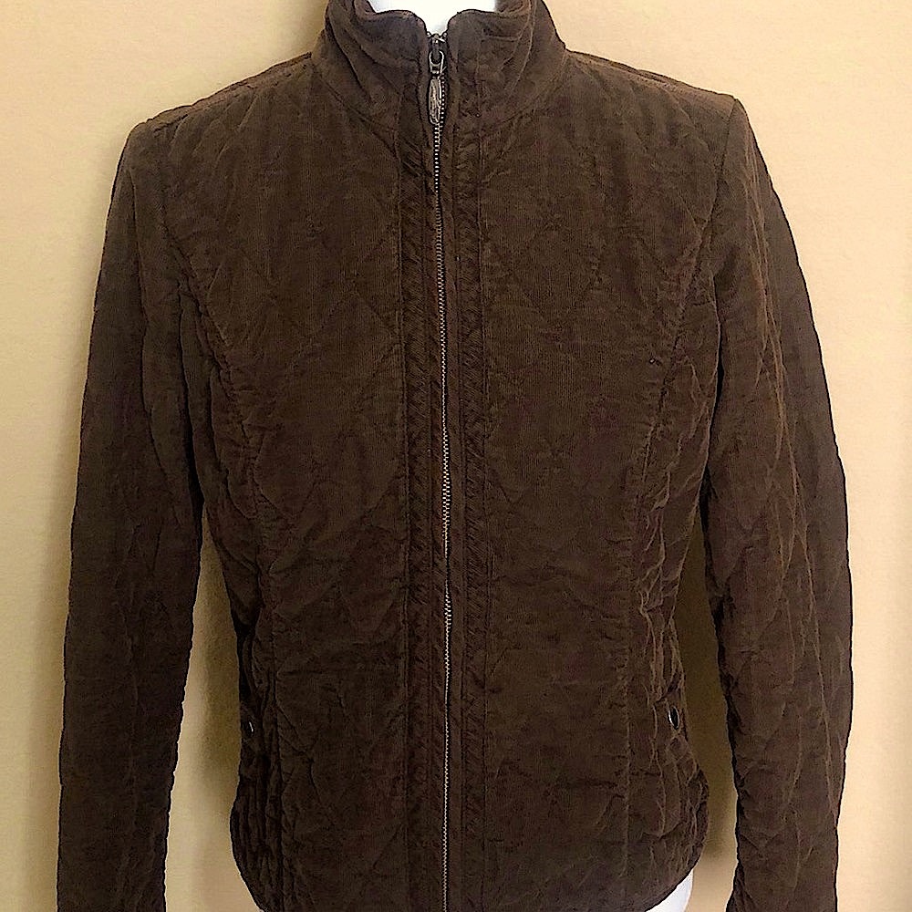 Women’s Brown Eddie Bauer Quilted Corduroy Jacket